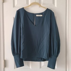 Amanda Uprichard Sacramento Pearl Sleeve Blouse